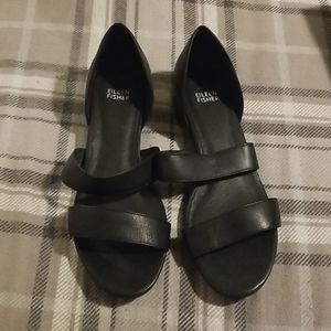 Eileen Fisher Black Sandals